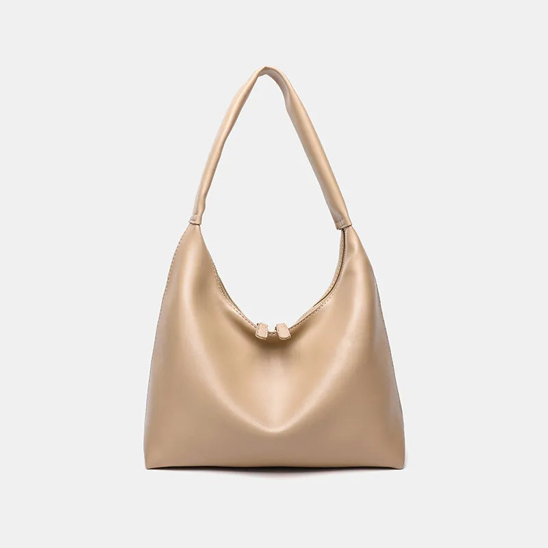 Retro Soft PU Leather Dumpling Tote Bag | Large Capacity Vintage Urban Shoulder Bag